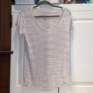 American Eagle White with Blue and Red Tee-Shirt